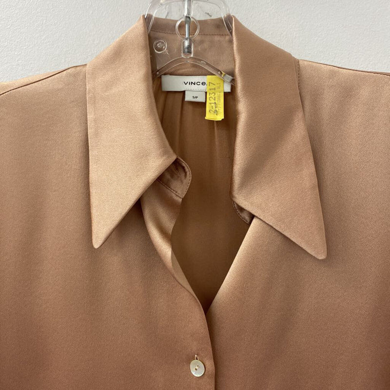 VINCE WOMEN'S BLOUSE/SHIRT salmon S