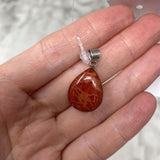 925 WOMEN'S PENDANT red orange