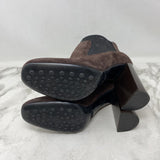 TOD'S WOMEN'S BOOTS brown black mix 37