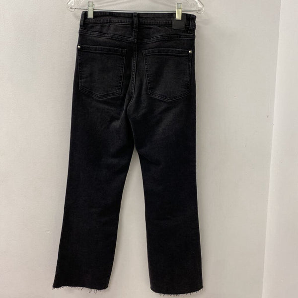 ZARA WOMEN'S JEANS black 4