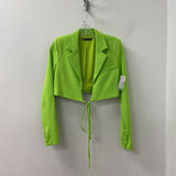 ZARA WOMEN'S BLAZER/JACKET lime green XS