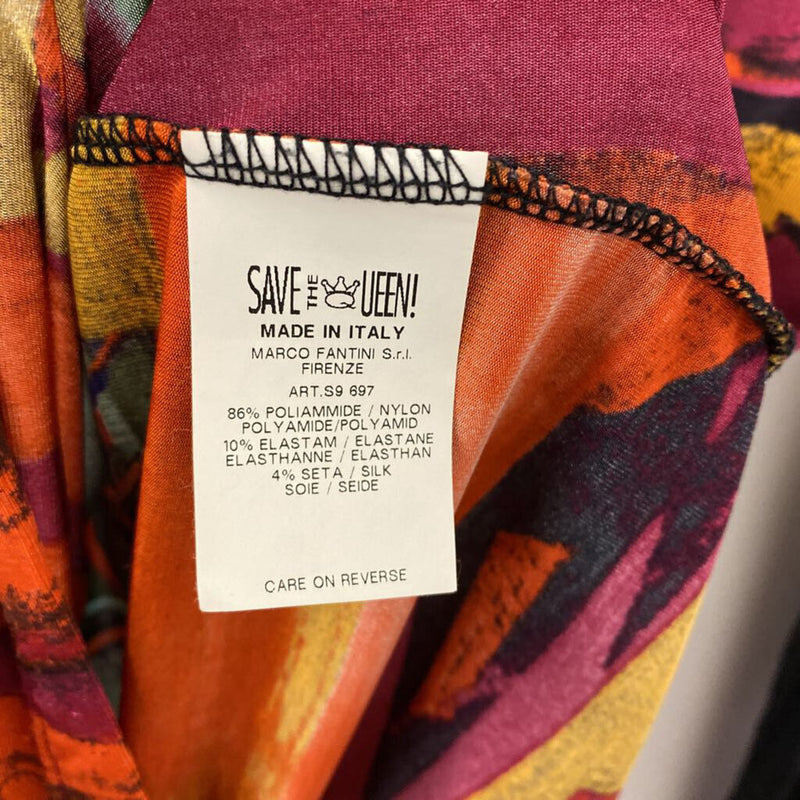 SAVE THE QUEEN WOMEN'S TOP black multi mix S