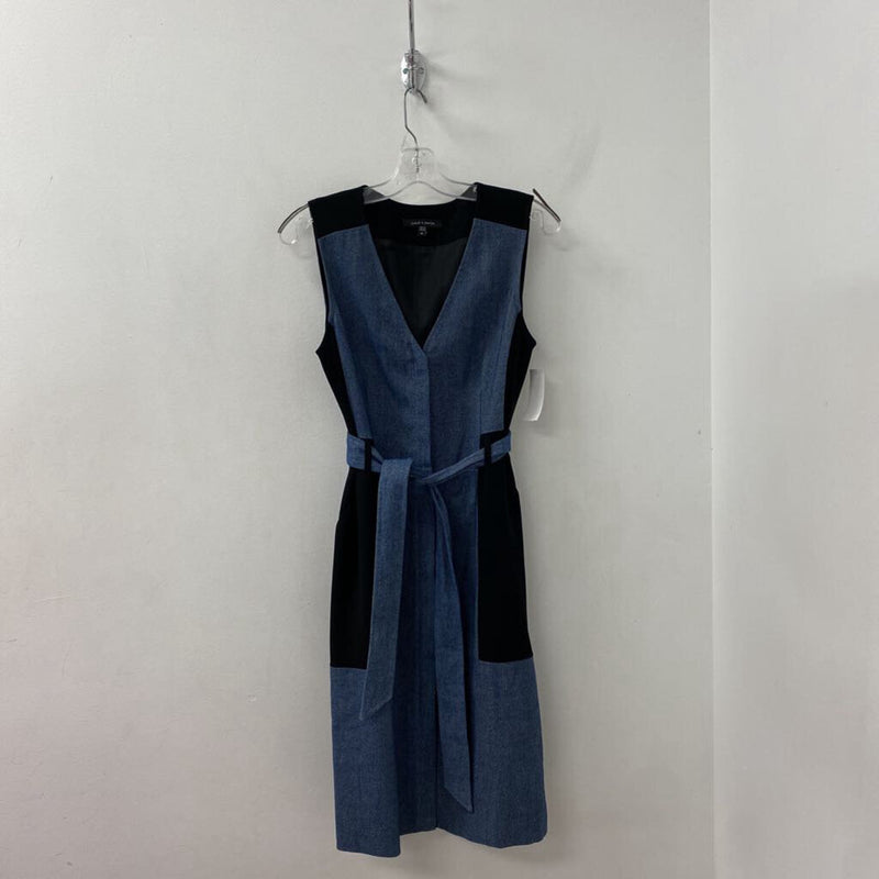 JUDITH & CHARLES WOMEN'S DRESS blue black mix 10