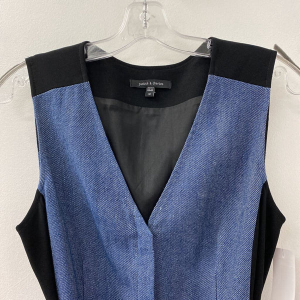 JUDITH & CHARLES WOMEN'S DRESS blue black mix 10