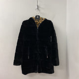 WOMEN'S COAT black brown mix S