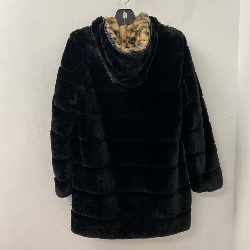 WOMEN'S COAT black brown mix S