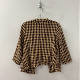 SAKS FIFTH AVE WOMEN'S BLAZER/JACKET brown tan mix M