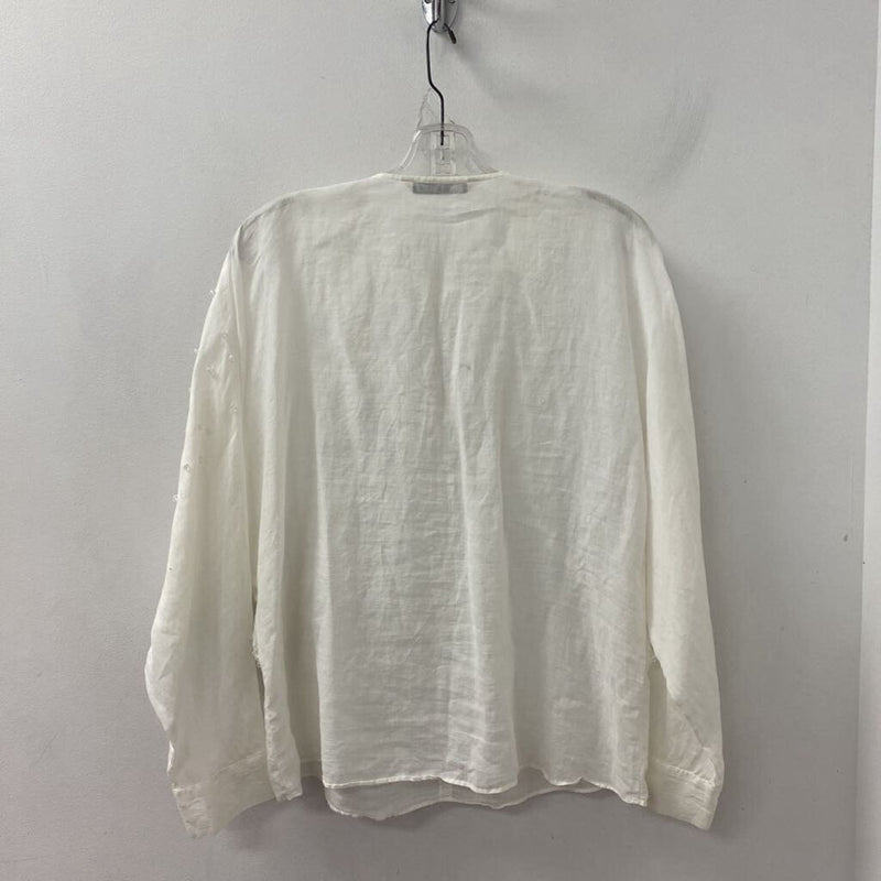 ZARA WOMEN'S BLOUSE/SHIRT white L