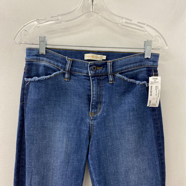 TORY BURCH WOMEN'S JEANS blue XS/25