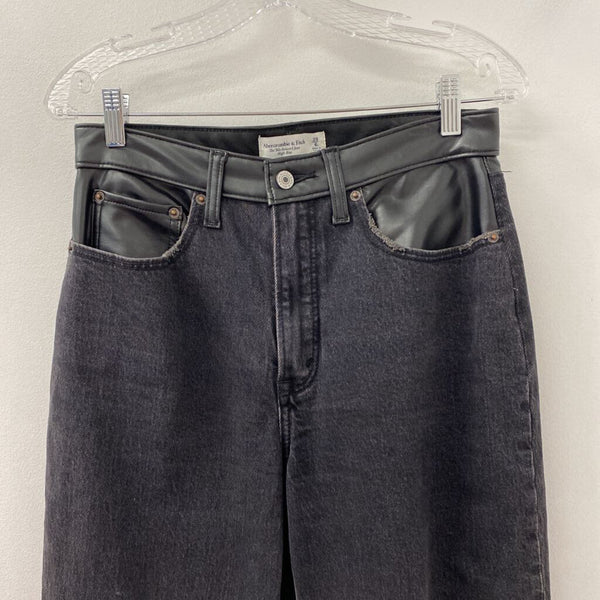 ABERCROMBIE & FITCH WOMEN'S JEANS black S/28L