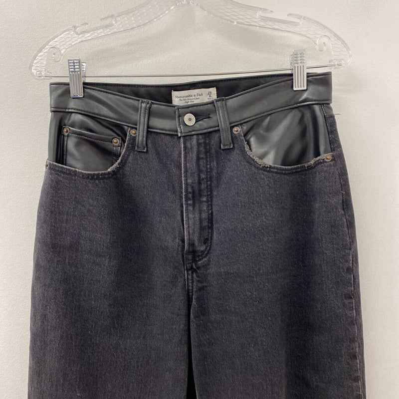 ABERCROMBIE & FITCH WOMEN'S JEANS black S/28L