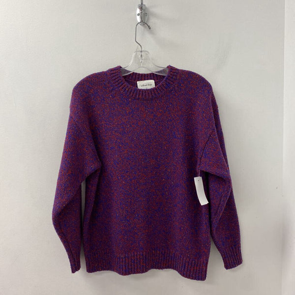 WILFRED WOMEN'S SWEATER blue burgundy mix XS