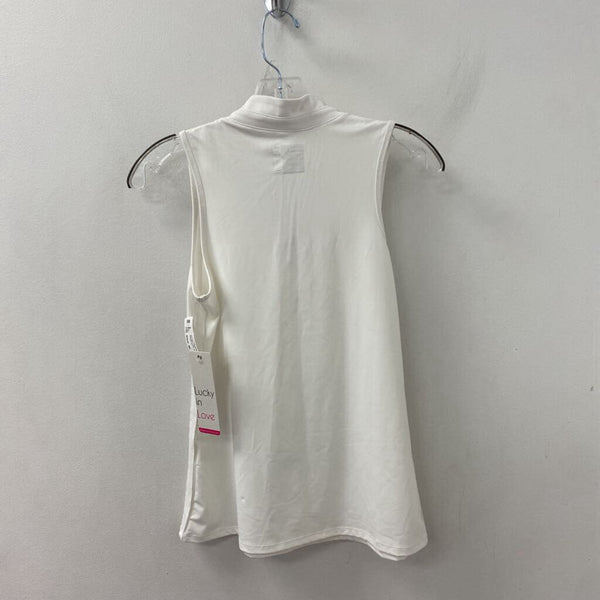 LUCKY IN LOVE WOMEN'S ACTIVE TOP white M