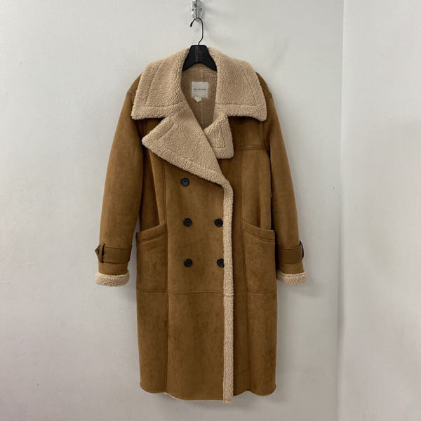AVEC LES FILLES WOMEN'S COAT tan S