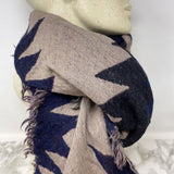 WOMEN'S SCARF/SHAWL black red taupe mix