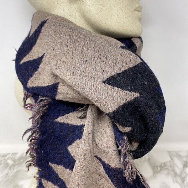 WOMEN'S SCARF/SHAWL black red taupe mix