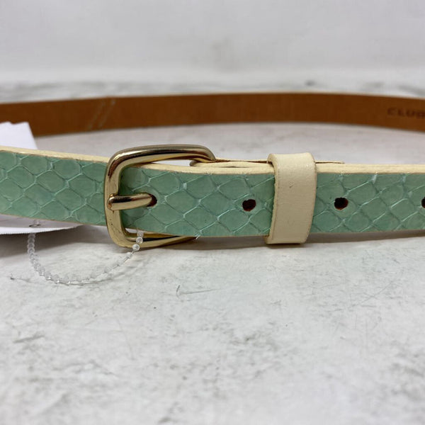 Club Monaco WOMEN'S BELT seafoam cream mix XS