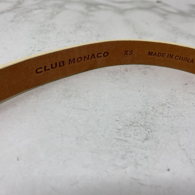 Club Monaco WOMEN'S BELT seafoam cream mix XS
