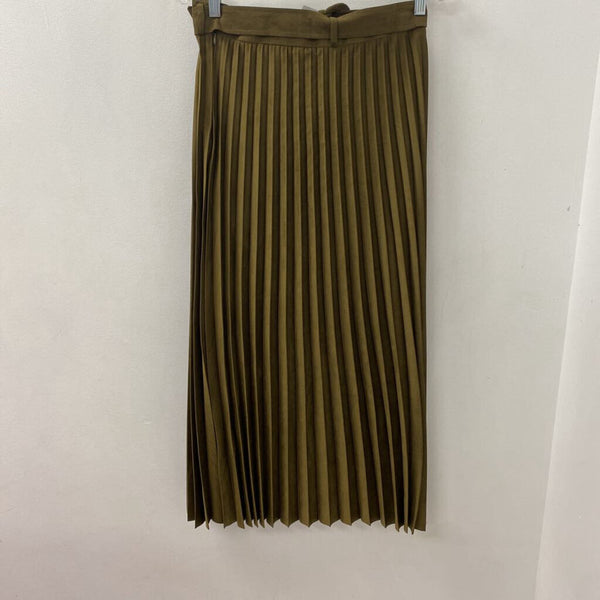 ZARA WOMEN'S SKIRT olive green M