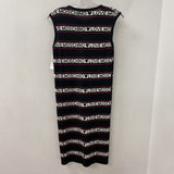 LOVE MOSCHINO WOMEN'S DRESS black white pink mix S/M