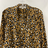 DIANE von FURSTENBERG WOMEN'S BLOUSE/SHIRT brown black white mix 4
