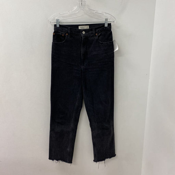 ABERCROMBIE & FITCH WOMEN'S JEANS black S/26L