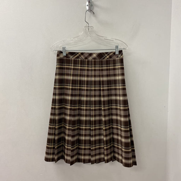 SUNDAY BEST WOMEN'S SKIRT brown tan cream mix 4