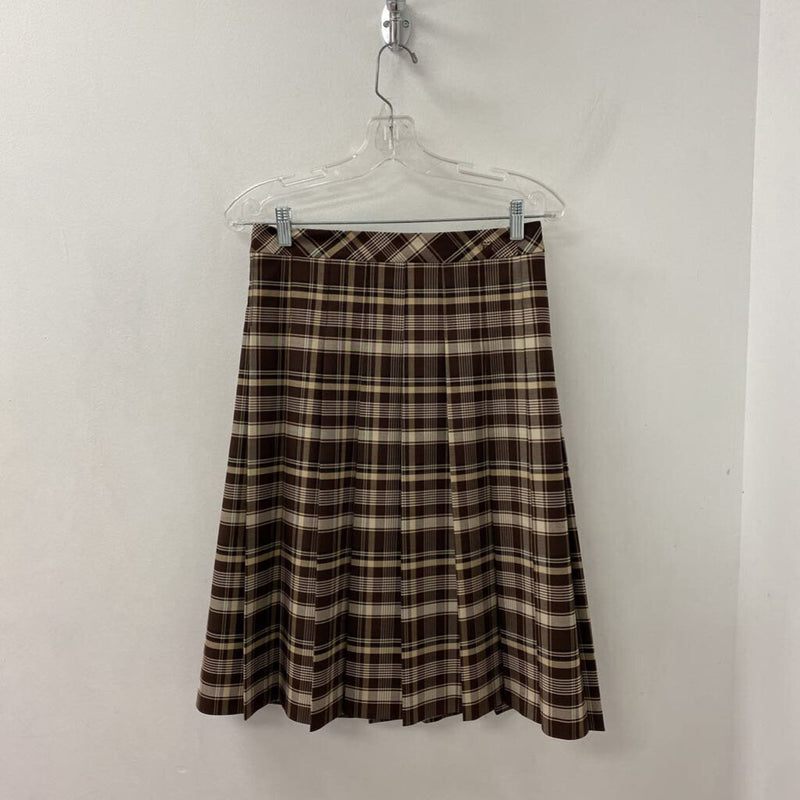 SUNDAY BEST WOMEN'S SKIRT brown tan cream mix 4