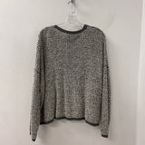 EILEEN FISHER WOMEN'S SWEATER white grey L