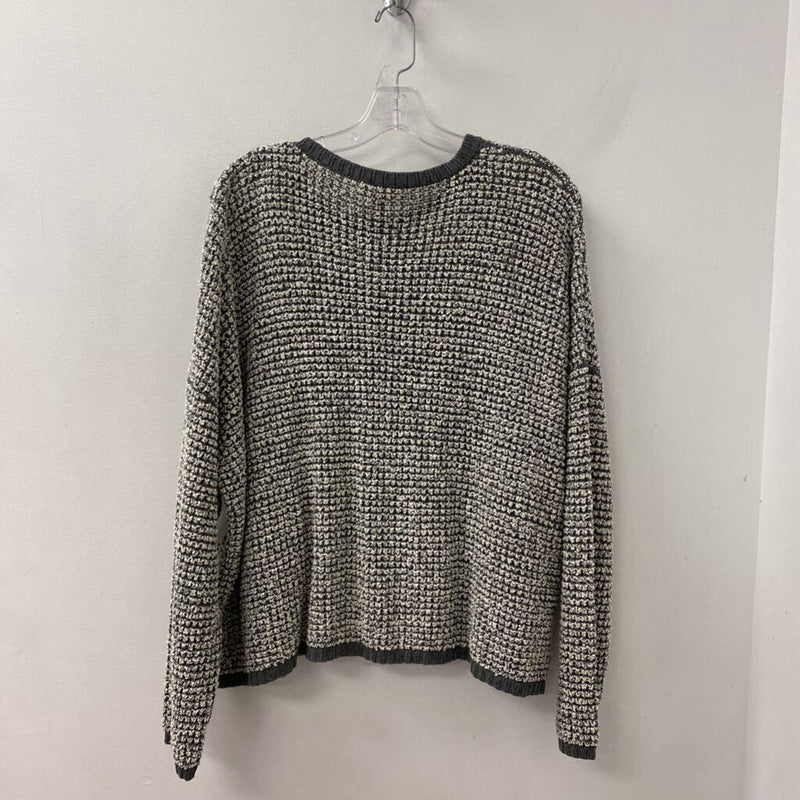 EILEEN FISHER WOMEN'S SWEATER white grey L