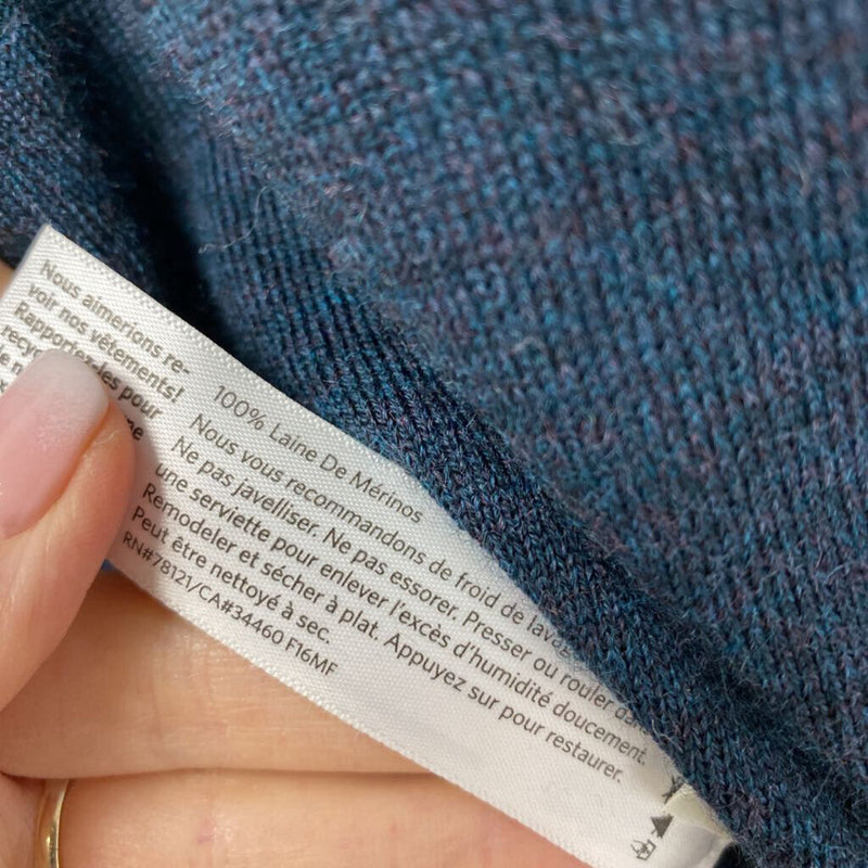 EILEEN FISHER WOMEN'S SWEATER teal blue XL