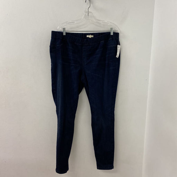EILEEN FISHER WOMEN'S PLUS BOTTOM blue 1X