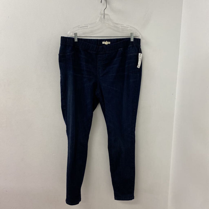EILEEN FISHER WOMEN'S PLUS BOTTOM blue 1X