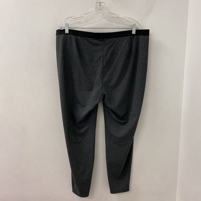 EILEEN FISHER WOMEN'S PANTS black charcoal XL