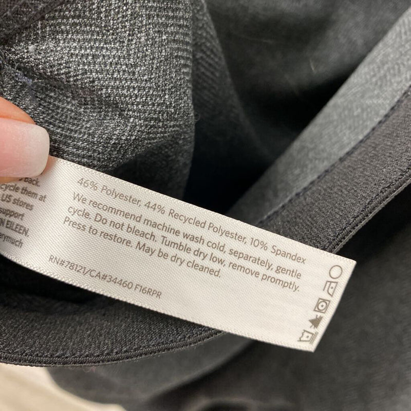 EILEEN FISHER WOMEN'S PANTS black charcoal XL