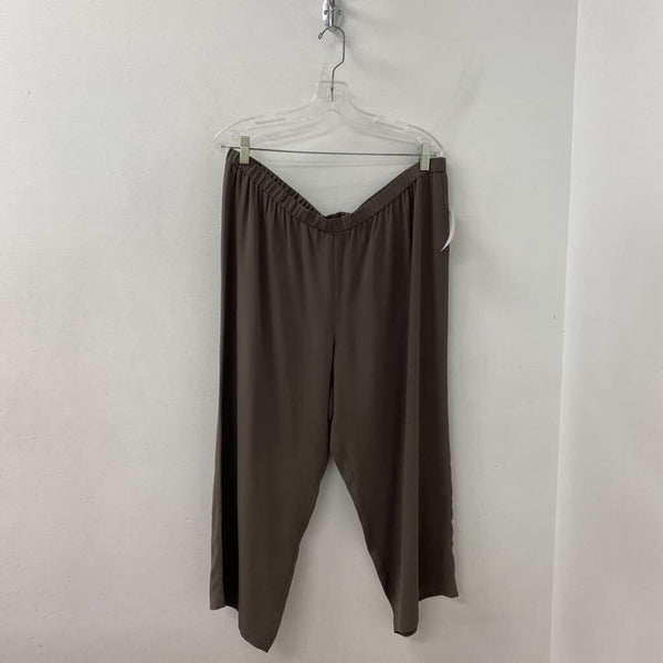 EILEEN FISHER WOMEN'S PANTS taupe XL