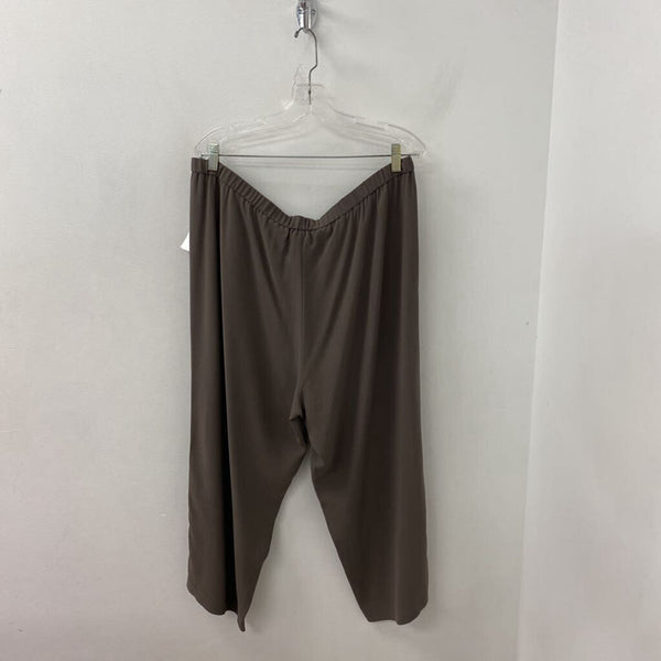 EILEEN FISHER WOMEN'S PANTS taupe XL