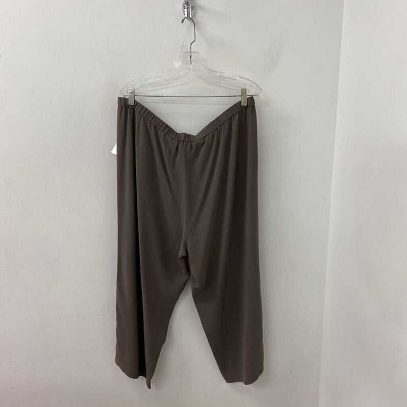 EILEEN FISHER WOMEN'S PANTS taupe XL