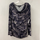 JNY jones new york WOMEN'S TOP snake print w/purple XL