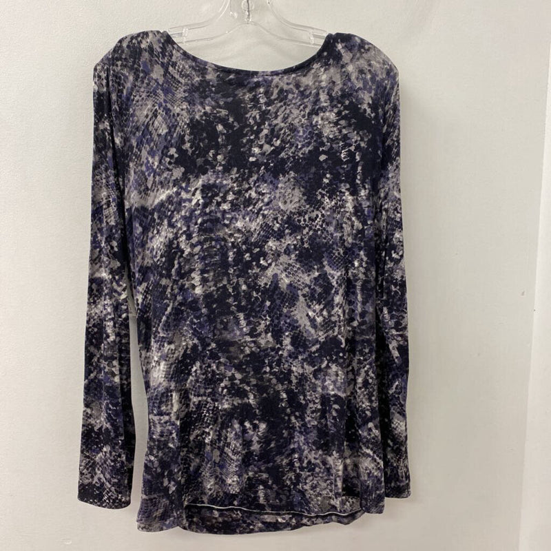 JNY jones new york WOMEN'S TOP snake print w/purple XL