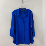 LAFAYETTE 148 WOMEN'S BLOUSE/SHIRT blue XL/XXL