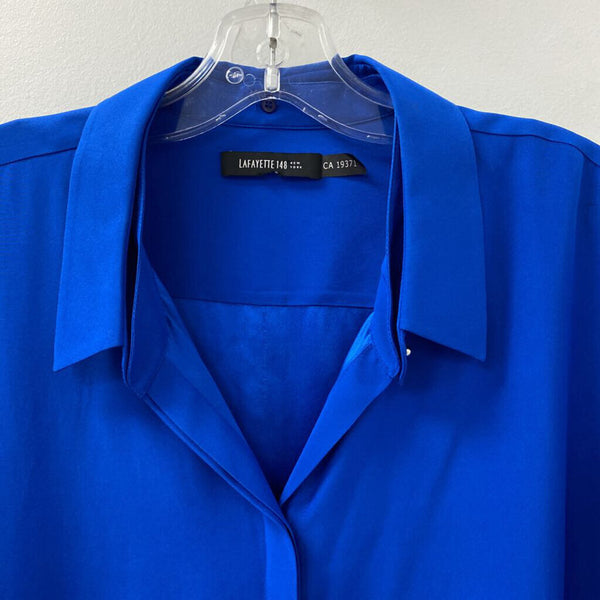 LAFAYETTE 148 WOMEN'S BLOUSE/SHIRT blue XL/XXL
