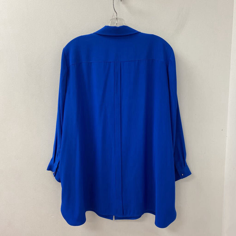LAFAYETTE 148 WOMEN'S BLOUSE/SHIRT blue XL/XXL