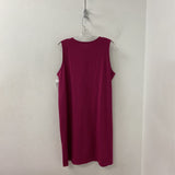 EILEEN FISHER WOMEN'S PLUS DRESS cranberry XL