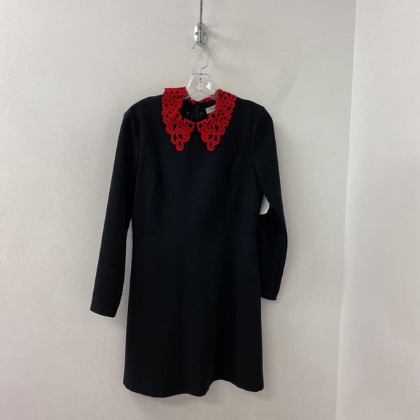 SANDRO WOMEN'S DRESS black red mix S/M
