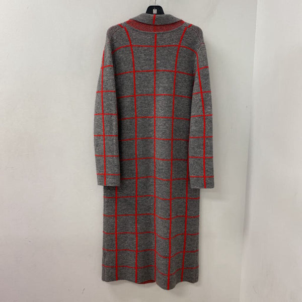 JOHN + JENN WOMEN'S CARDIGAN grey red mix S