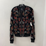 ZARA WOMEN'S BOMBER JACKET black multi mix S