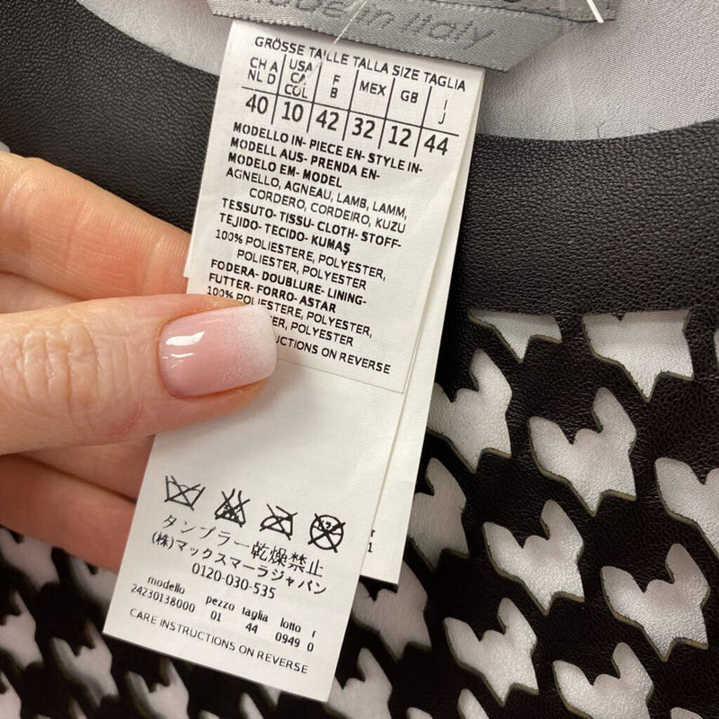SPORTMAX WOMEN'S DRESS black white mix 10