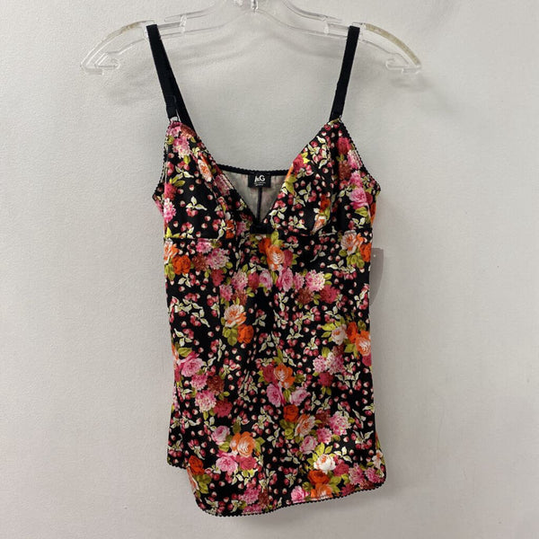 DOLCE & GABBANA WOMEN'S TANK/CAMI black pink multi mix M