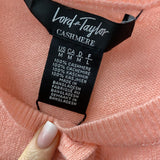 Lord & Taylor WOMEN'S CASHMERE pink M